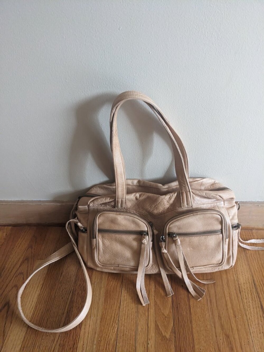 Day & Mood Vera  Satchel leather tan bag
